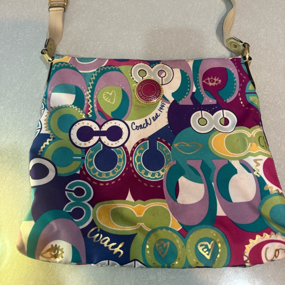 Coach Colorful Graphic Crossbody Bag
